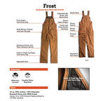 Frost DWR Insulated Duck Work Bib Overall
