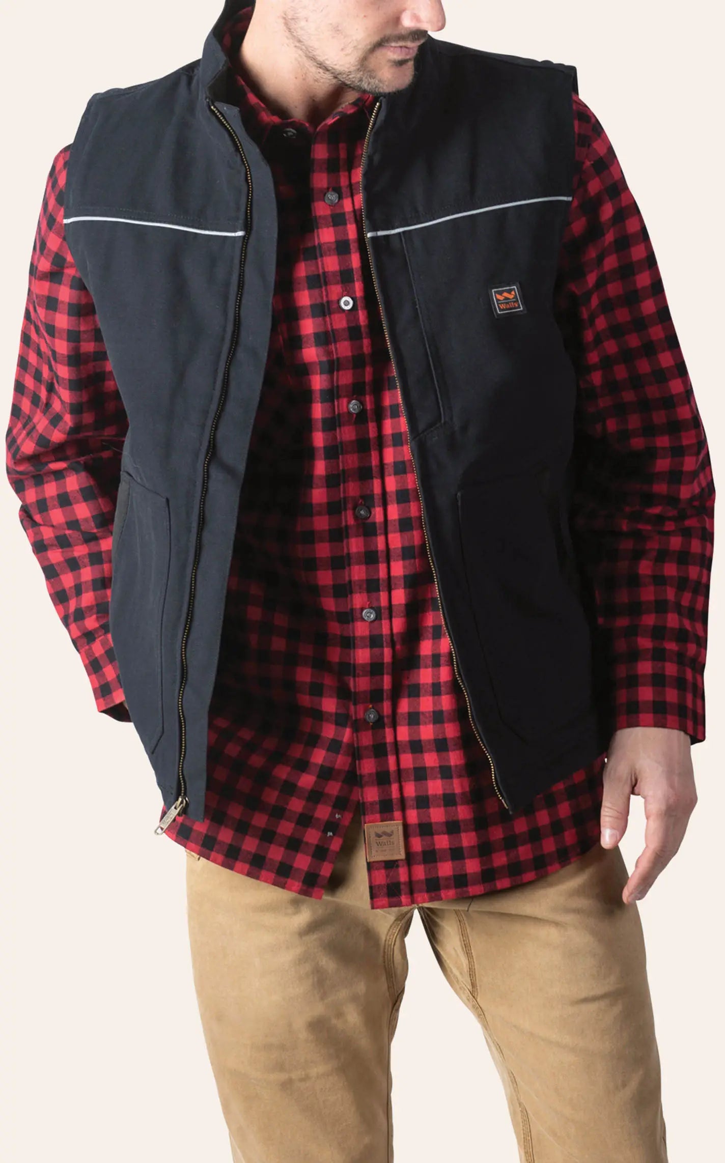 Coleman Sherpa-Lined DWR Duck Work Vest – Walls