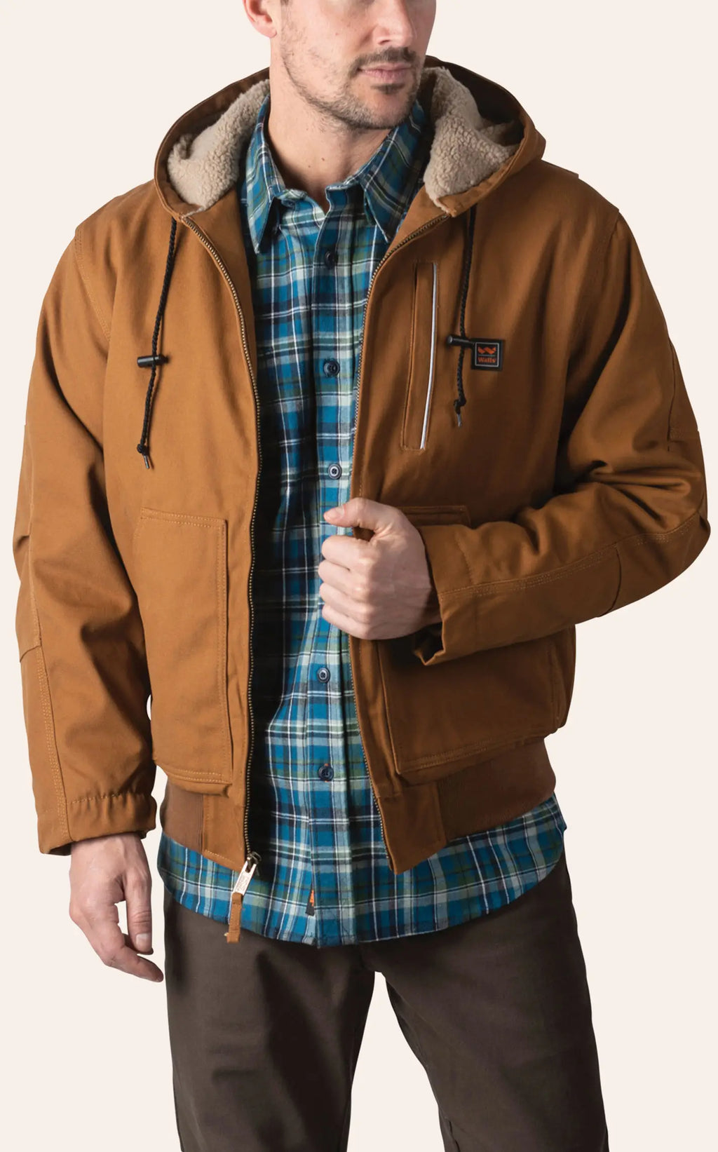 Mingus DWR Duck Hooded Bomber Work Jacket