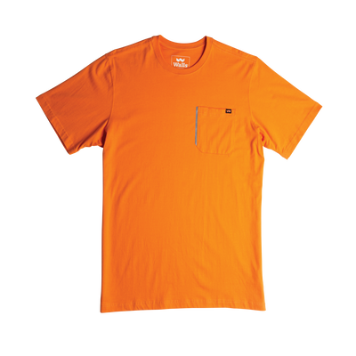 Clearance Sale - Plain Blank T-Shirt (Safety Orange, Big Men's Sizes)