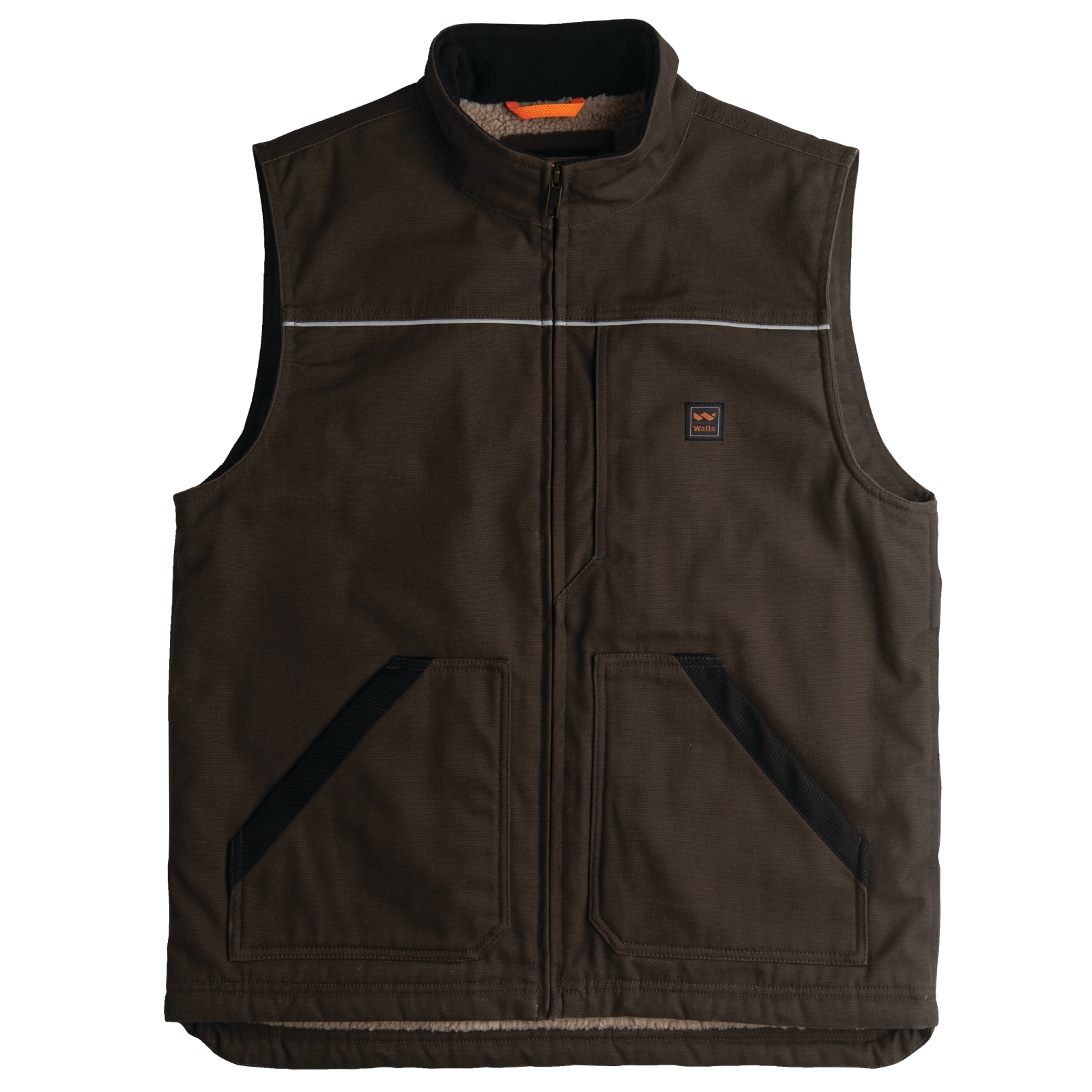 Coleman Woven Mix Polar Fleece Vest - Sherpa Lined - Save 70%